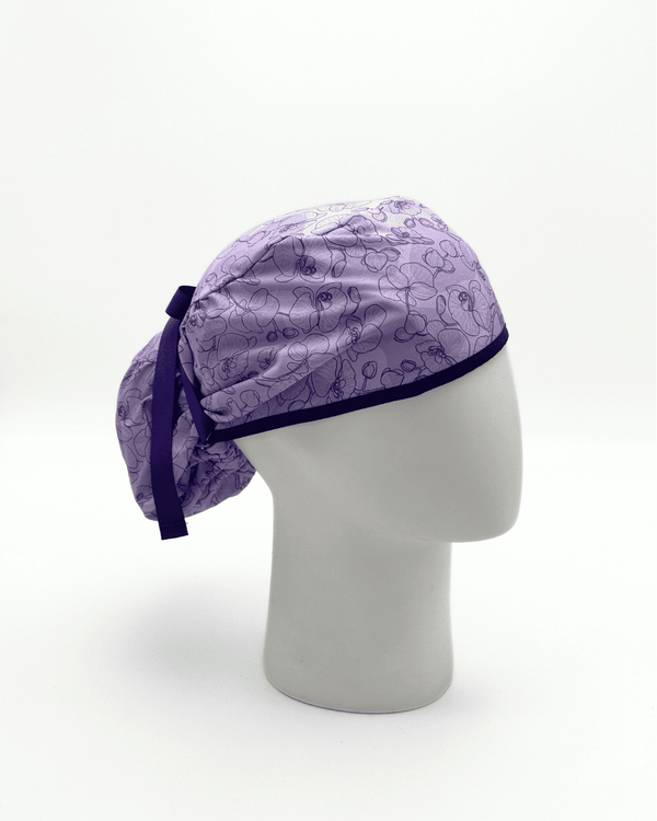 Gorro Quirúrgico Antifluido Estampado ORQUIDEA