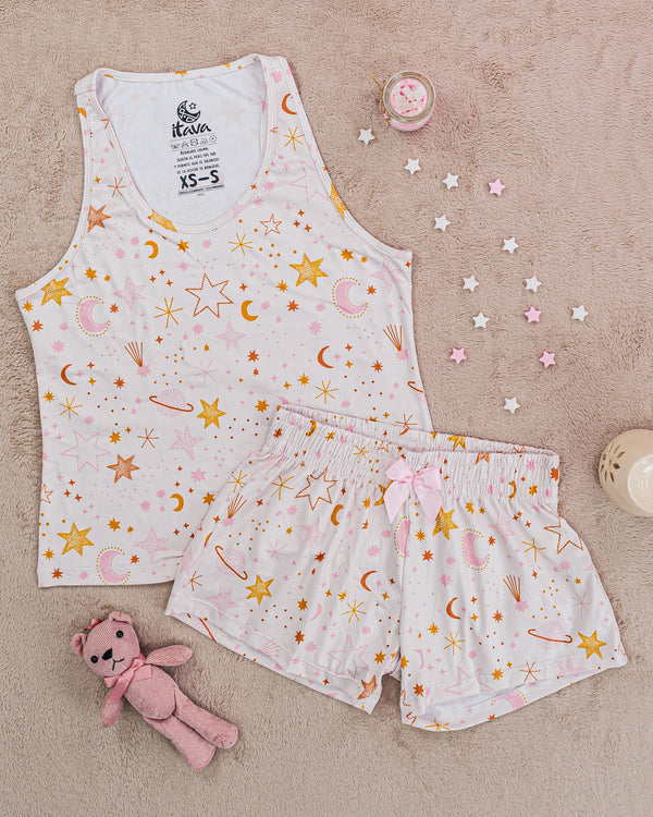 PIJAMA ESTAMPADA BLUSA + SHORT