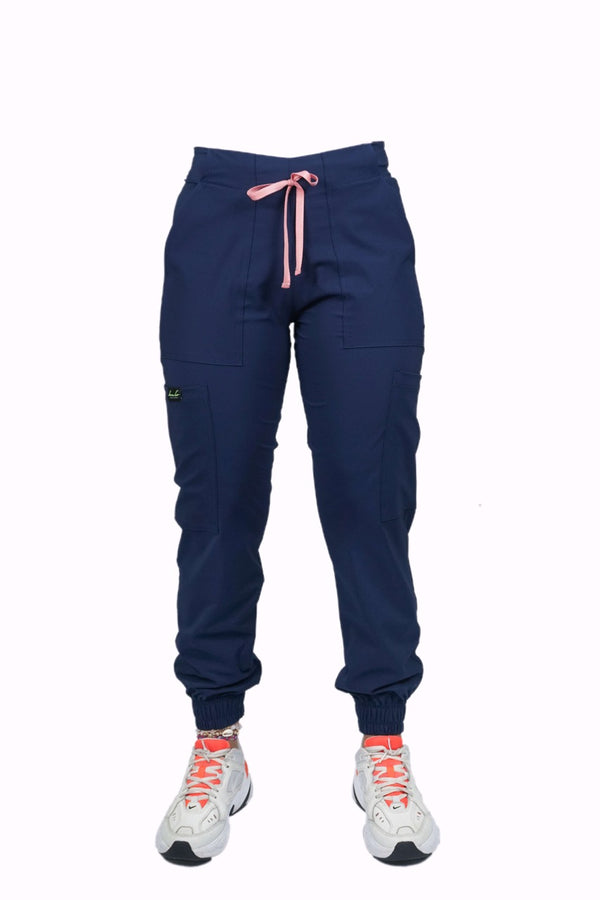 Pantalón Unicolor Tipo Jogger Antifluido Licrado Complemento Blusas Estampadas