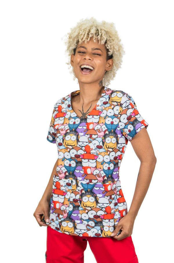 Blusa Uniforme Antifluido Estampado ANIMALS