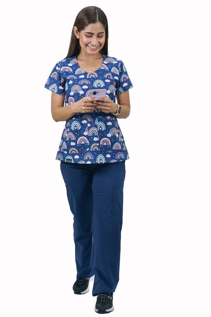 Blusa Uniforme Antifluido Estampado BEAUTIFUL – HELO UNIFORMES