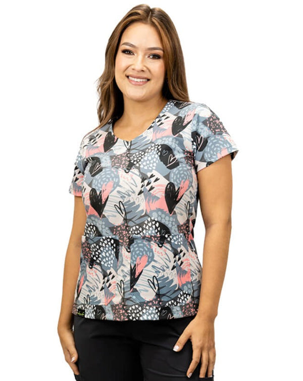 Blusa Uniforme Antifluido Estampado FEELING