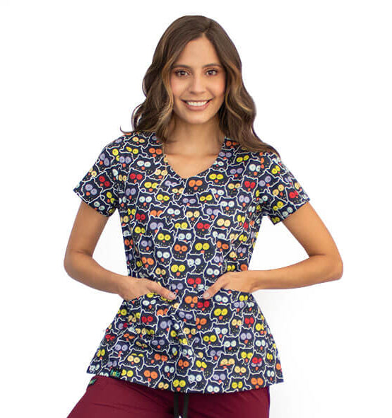 Blusa Uniforme Antifluido Estampado BUHO