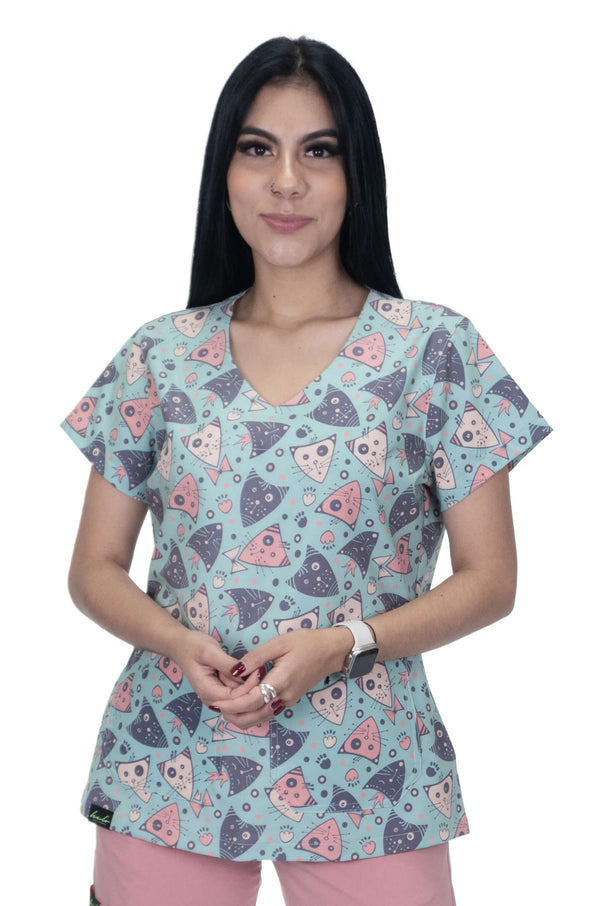 Blusa Uniforme Antifluido Estampado ARTCATS