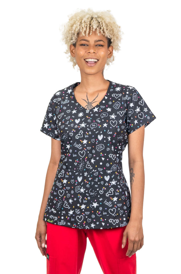 Blusa Uniforme Antifluido Estampado LOL
