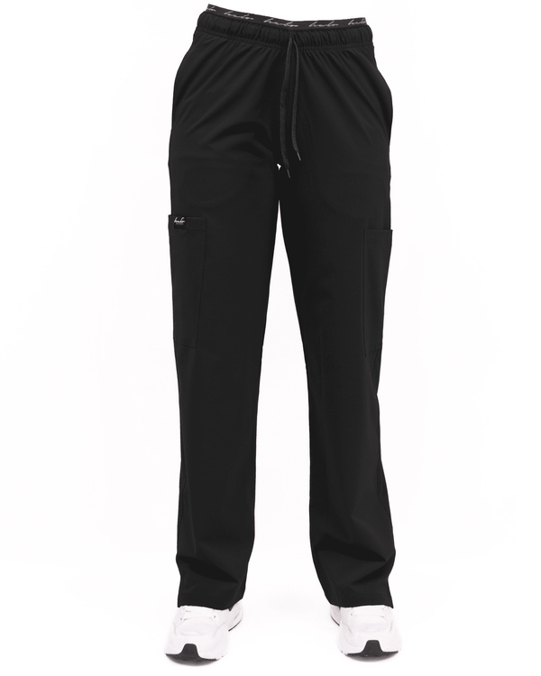Pantalón Unicolor Antifluido Licrado Bota Recta (Complemento Blusas Estampadas)