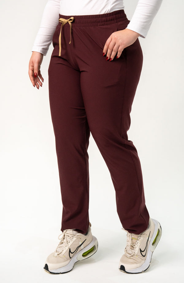 Pantalón Uniforme Unicolor Esencial VINOTINTO