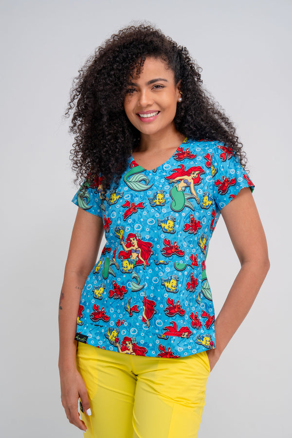 Blusa Uniforme Antifluido Estampado ARIEL