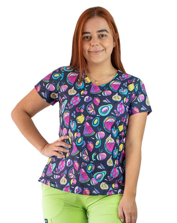 Uniforme-antifluido-licrado- estampado-mujer