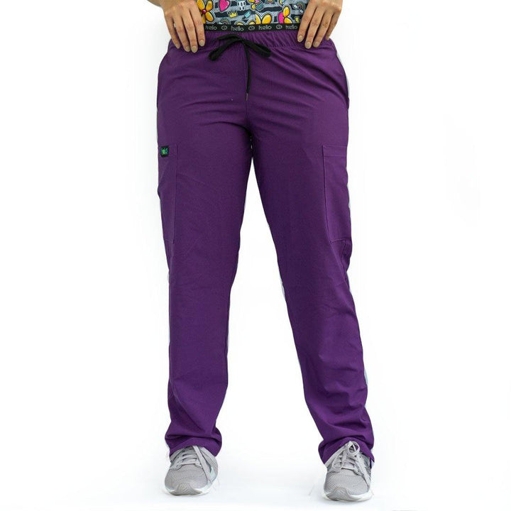 pantalones de uniforme mujer color morado