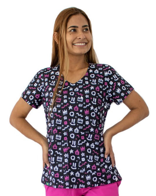 Uniforme antifluido estampado