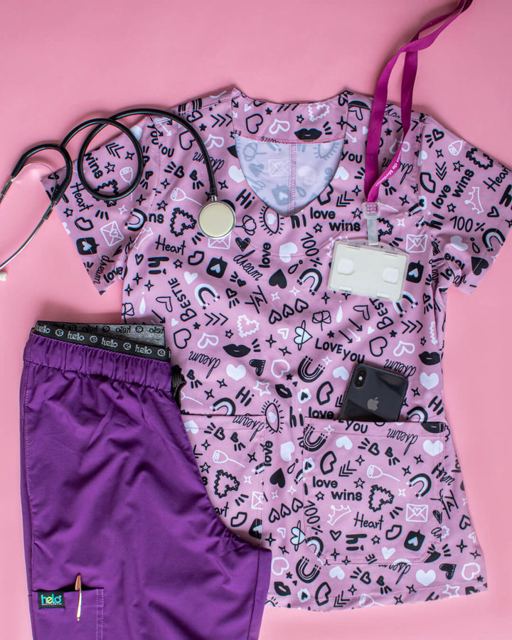 uniforme profesores estampados