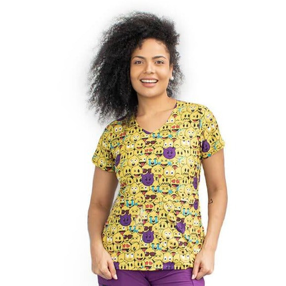 Uniforme medico estampado antifluido emojis