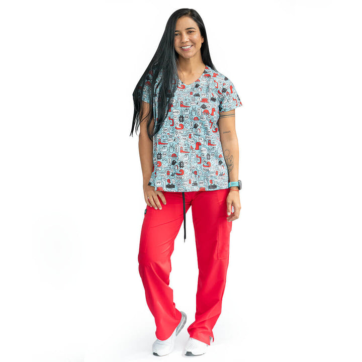 Uniformes médicos estampados antifluidos hey