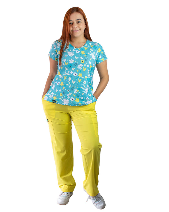 Blusa Antifluido Uniforme Estampado 