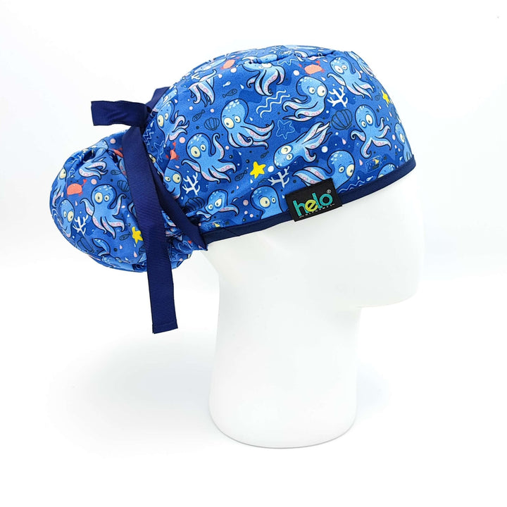 gorros de tela estampado