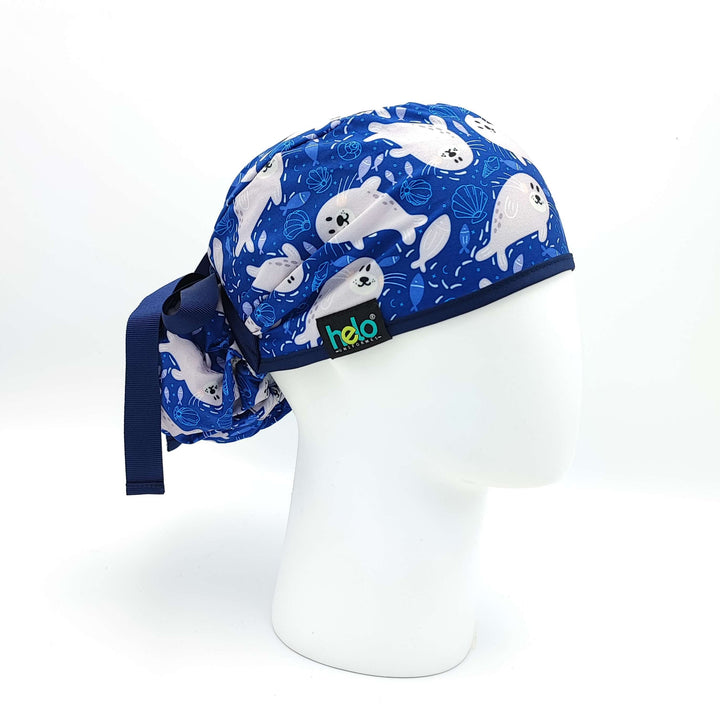 gorros de tela estampado
