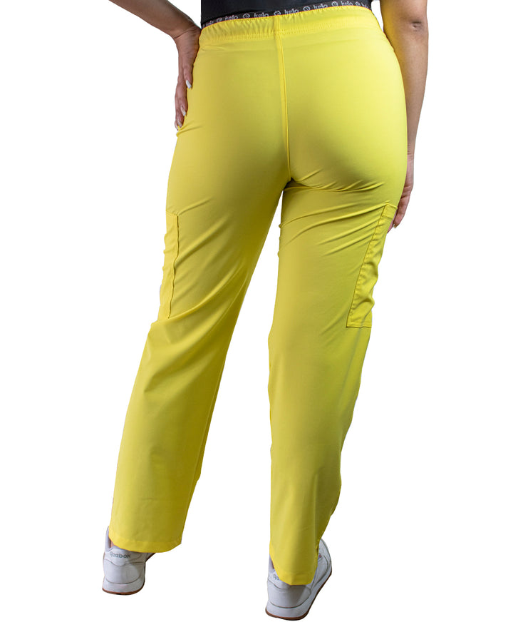 pantalones de uniforme mujer color amarillo